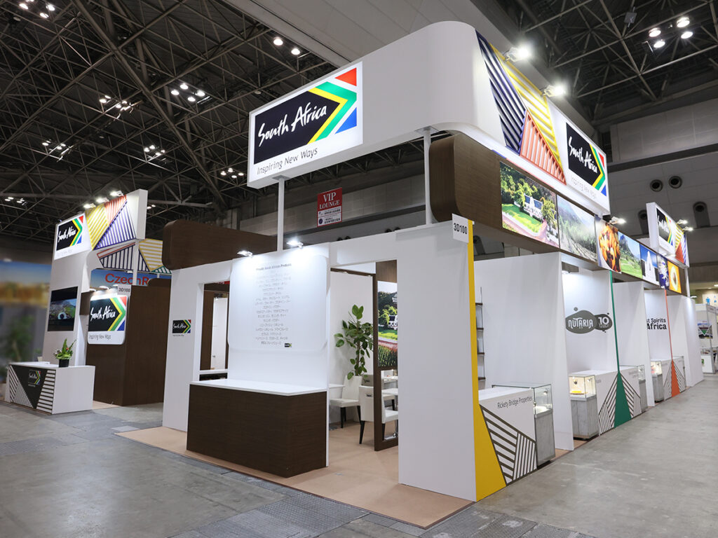 南アフリカ大使館様のFOODEX JAPAN2023 第48回 国際食品・飲料展ご出展ブース