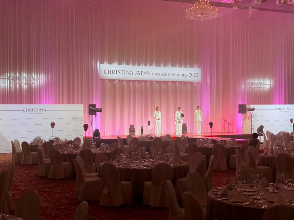 Prince Park Tower Tokyo での化粧品ブランド様イベント施工