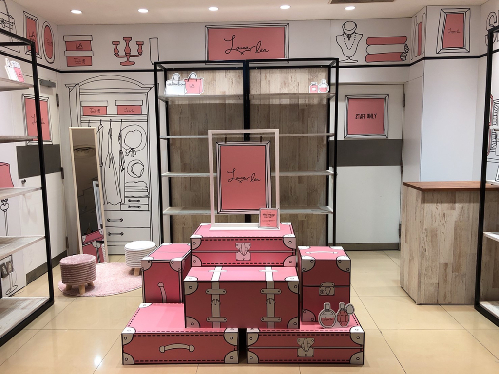 ㈱uf.様のLaunalea POP UP SHOP 新宿LUMINE EST店ご出店ブース