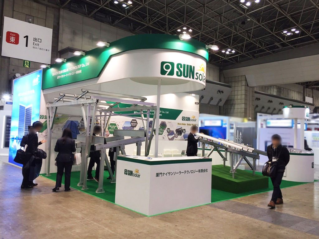 9 SUN SOLAR様のPV EXPO 2019ご出展ブース