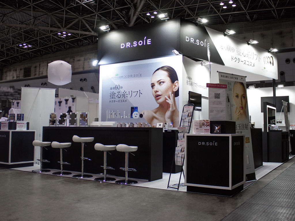 ㈱ドクターソワ様のBeautyworld Japan 東京 2024ご出展ブース